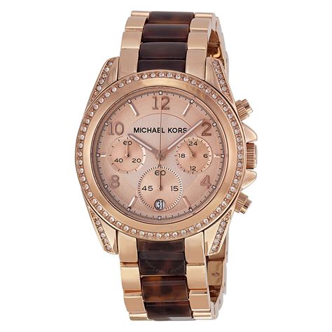 michael kors rose gold watch with clear strap|mk rose gold watch sale.